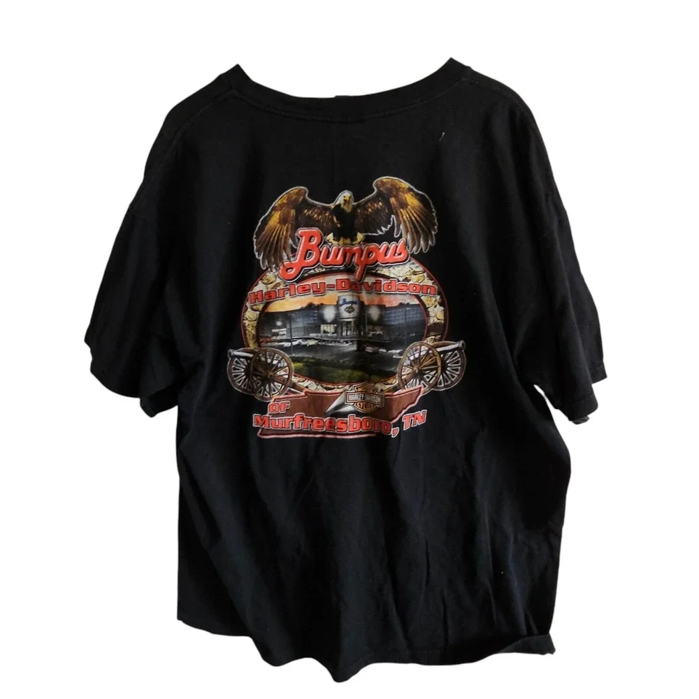 Harley-Davidson‎ T-Shirt Bumpus Murfreesboro TN Eagle Graphic Tee 2XL